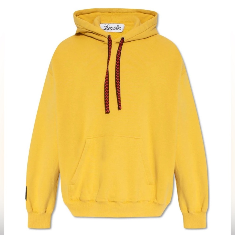 Lanvin X Future Logo Embroidered Drop-shoulder Hoodie - Picture 9 of 9
